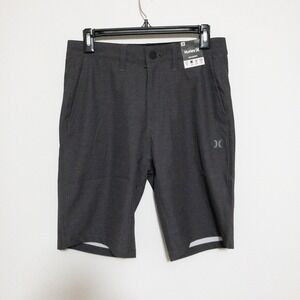 Hurley Shorts Mens 28 (30x10) Ion Gray Printed Hybrid Walk Stretch New
